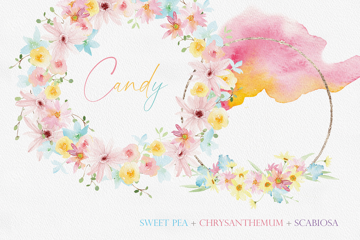 Pastel Spring Flowers - Candypops, an Illustration by Beigetime (Photo 7 of 8)