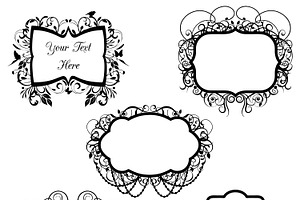 Chandelier Frames Photoshop Brushes