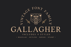 Gallagher - Vintage Serif Typeface