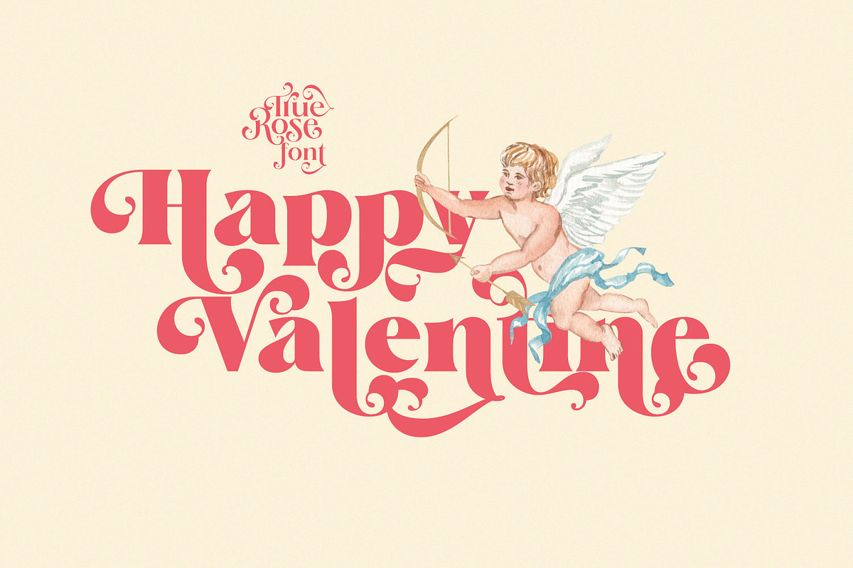 True Rose - Decorative Retro Serif, a Serif Font by creativemedialab (Photo 9 of 12)