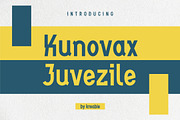 Kunovax Juvezile, a Font by Kreabie (Thumbnail 1 of 10)