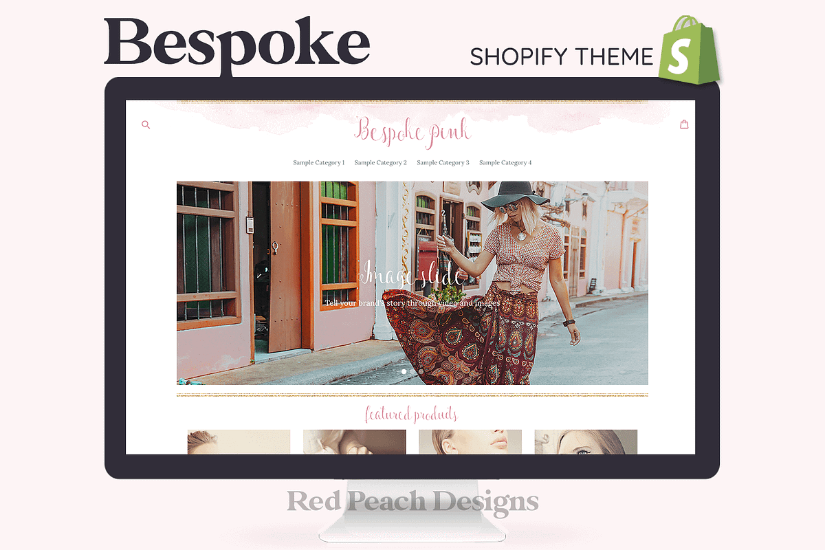 Bespoke Pink Feminine Shopify Theme, a Shopify Template by Lavender Skye Studio (Photo 1 of 4)