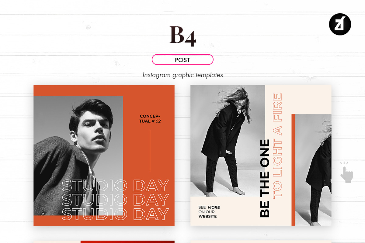 B4 social media graphic templates, a Social Media Template by Chanut is industries (Photo 3 of 8)