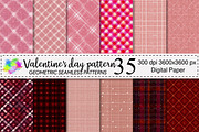 Valentine's Day Digital Papers, a Pattern Graphic by Canvas Craft (Thumbnail 1 of 4)
