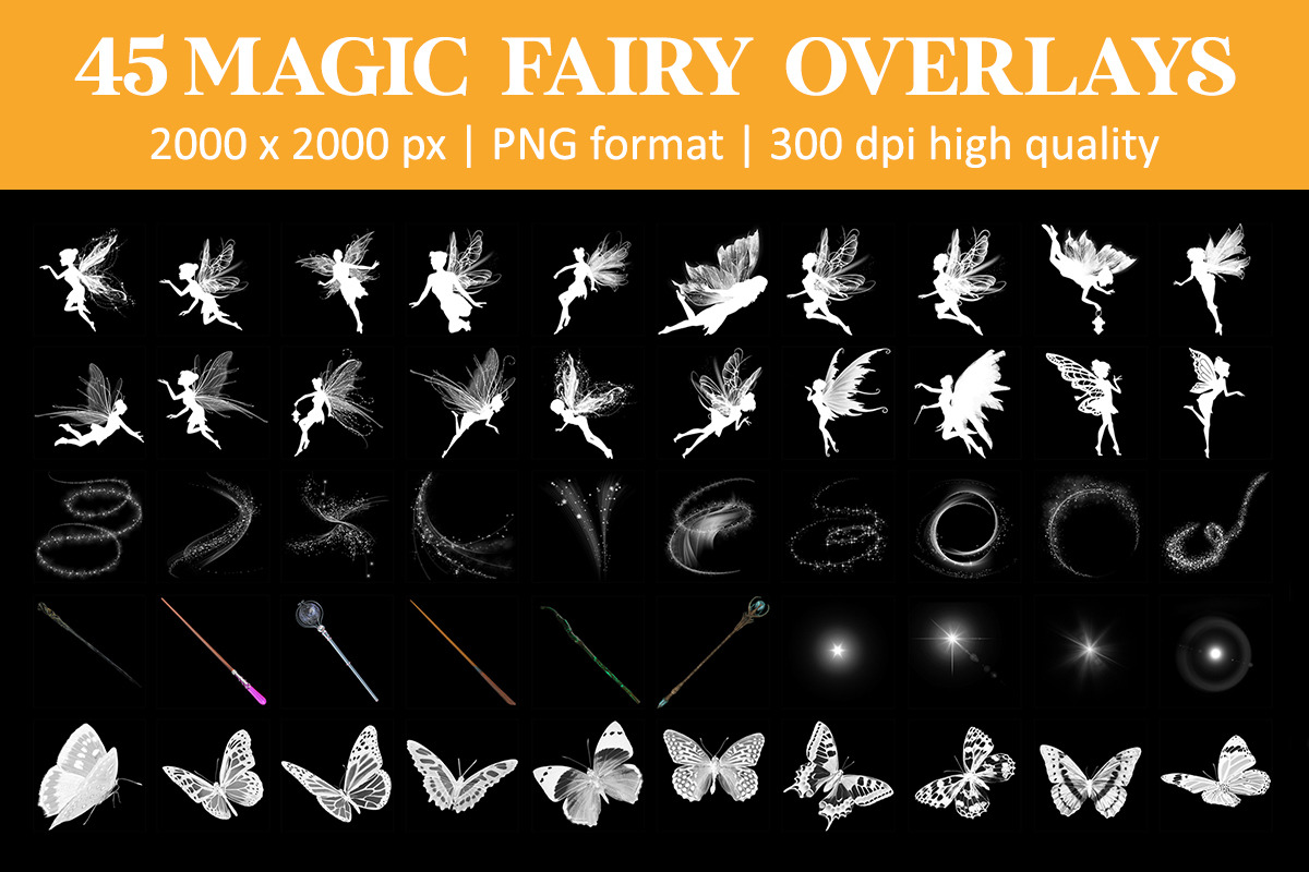 Magical Fairy Overlays, an Object Graphic by VligCreativeStudio (Photo 5 of 5)