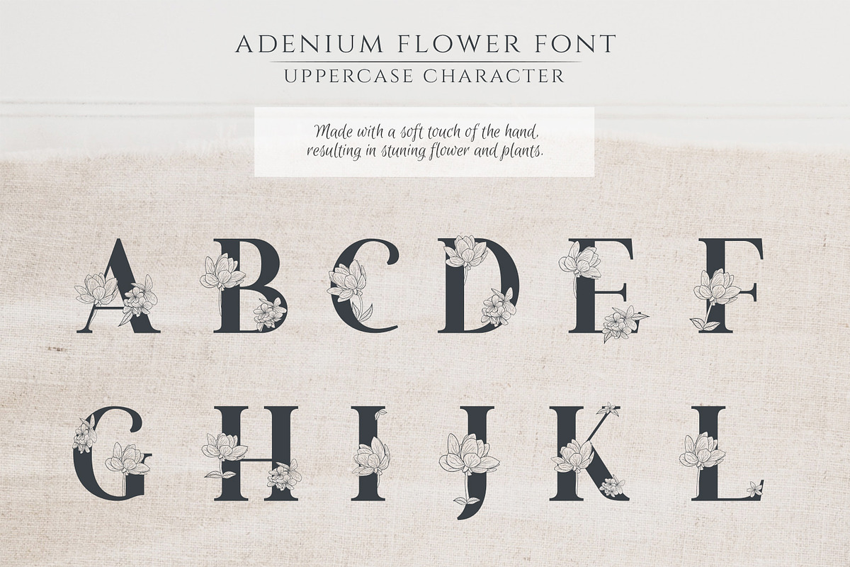 Adenium Font + Gold & Rose Gold Foil preview 6