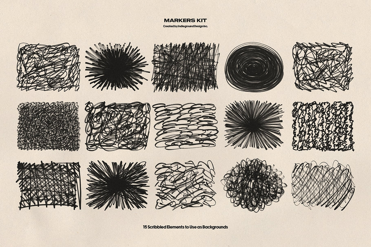 Markers Kit, an Object Graphic by Indieground Design Inc. (Photo 15 of 16)