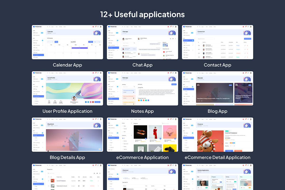 Modernize Vuejs Admin Dashboard, a Vue Template by AdminMart (Photo 6 of 15)
