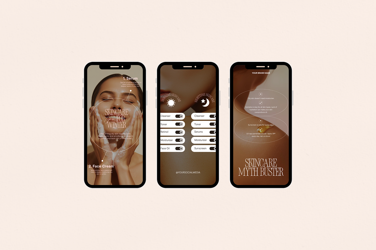 Beauty & Skincare Instagram Template, a Social Media Template by My Template Studio (Photo 10 of 19)