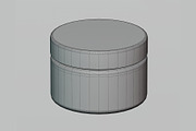 Cosmetic jar 3d model, an Object 3D Model by fahad121 (Thumbnail 5 of 5)