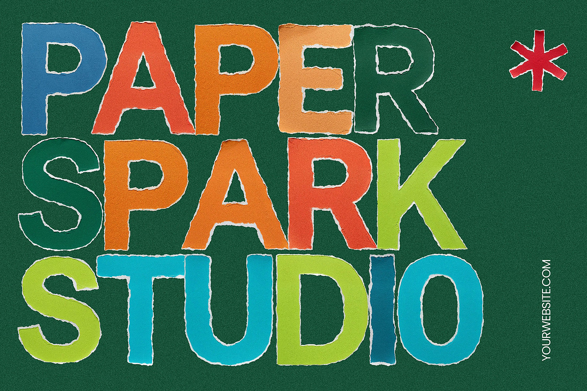 True Paper — Torn Paper Display Font, a Sans Serif Font by AndrewPixelType (Photo 6 of 7)