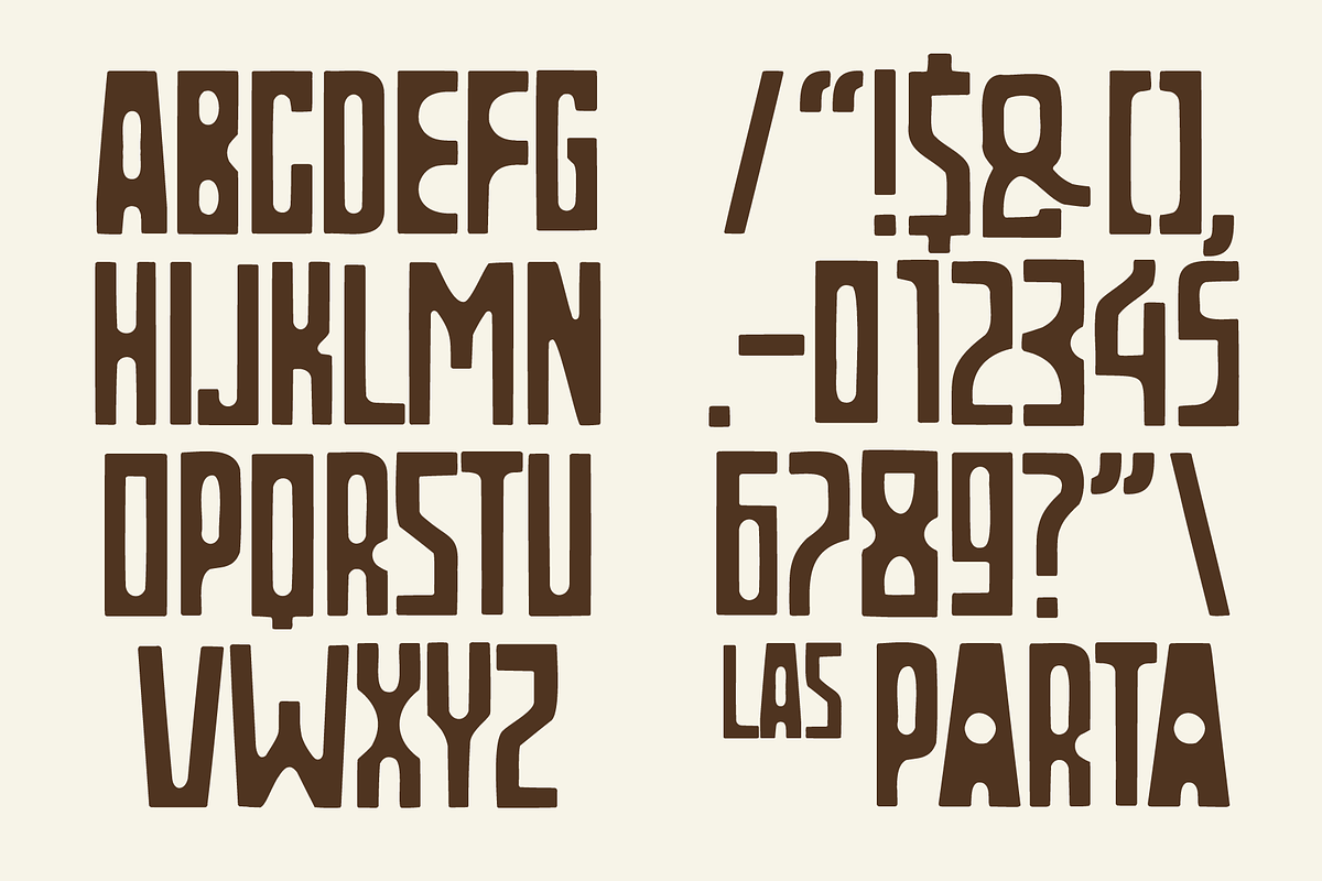 SFC LAS PARTA - Tall Display Font, a Sans Serif Font by Skilline Supply Co. (Photo 2 of 8)