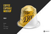 Coffee Capsules Pack 4 views, a Cups & Container Mockup by easymock (Thumbnail 2 of 12)
