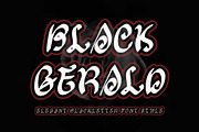 Black Gerald, a Blackletter Font by Yoga Letter (Thumbnail 1 of 7)