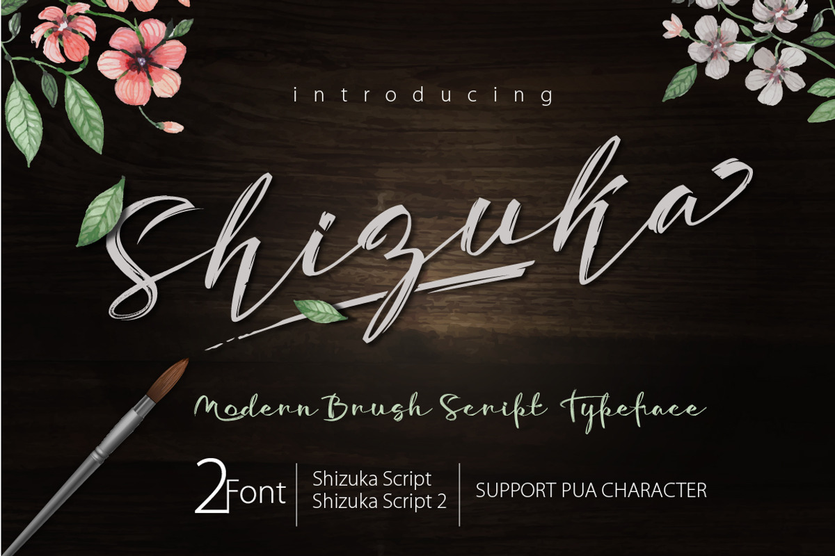 Shizuka Brush Script