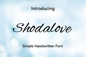 Shodalove Handwritten Font