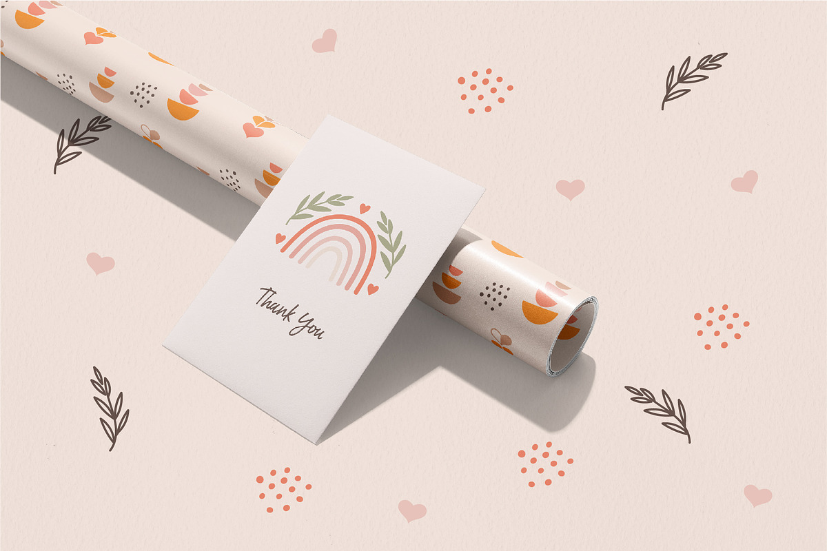 Boho Hearts and Shapes Collection, a Decorative Illustration by DearLetters (Photo 10 of 10)
