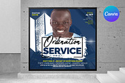 Ordination Ceremony Flyer | Canva, a Graphic by graphicforest (Thumbnail 1 of 3)