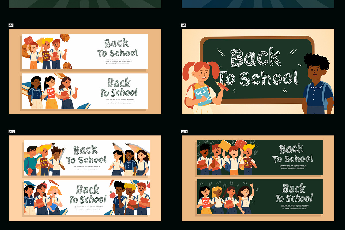 Back to School Vector Background and, an Education Illustration by foxndeer (Photo 2 of 3)