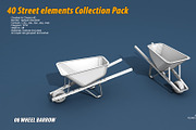 40 Street elements Collection Pack, an Architecture 3D Model by multimedia4ds (Thumbnail 17 of 70)