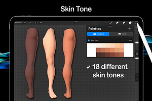 3D Procreate Body - Male Legs Models