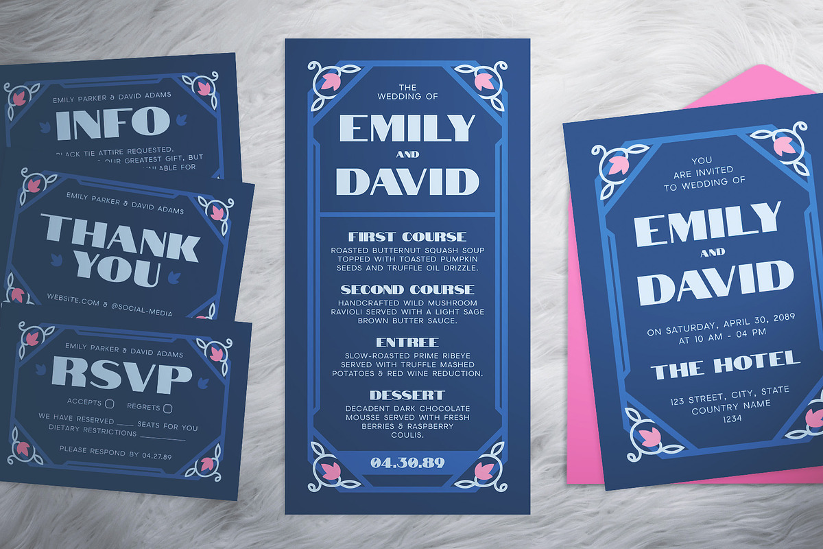 Minimalist Wedding Invitation Suite, an Invitation Template by The Good Store (Photo 4 of 4)