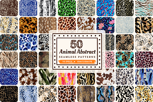 Animal Abstract Patterns - part 3, a Pattern Graphic by Ninterints