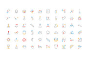 150+ Science Colored Line Icons, an Outline Icon by Creative Stall (Thumbnail 3 of 3)