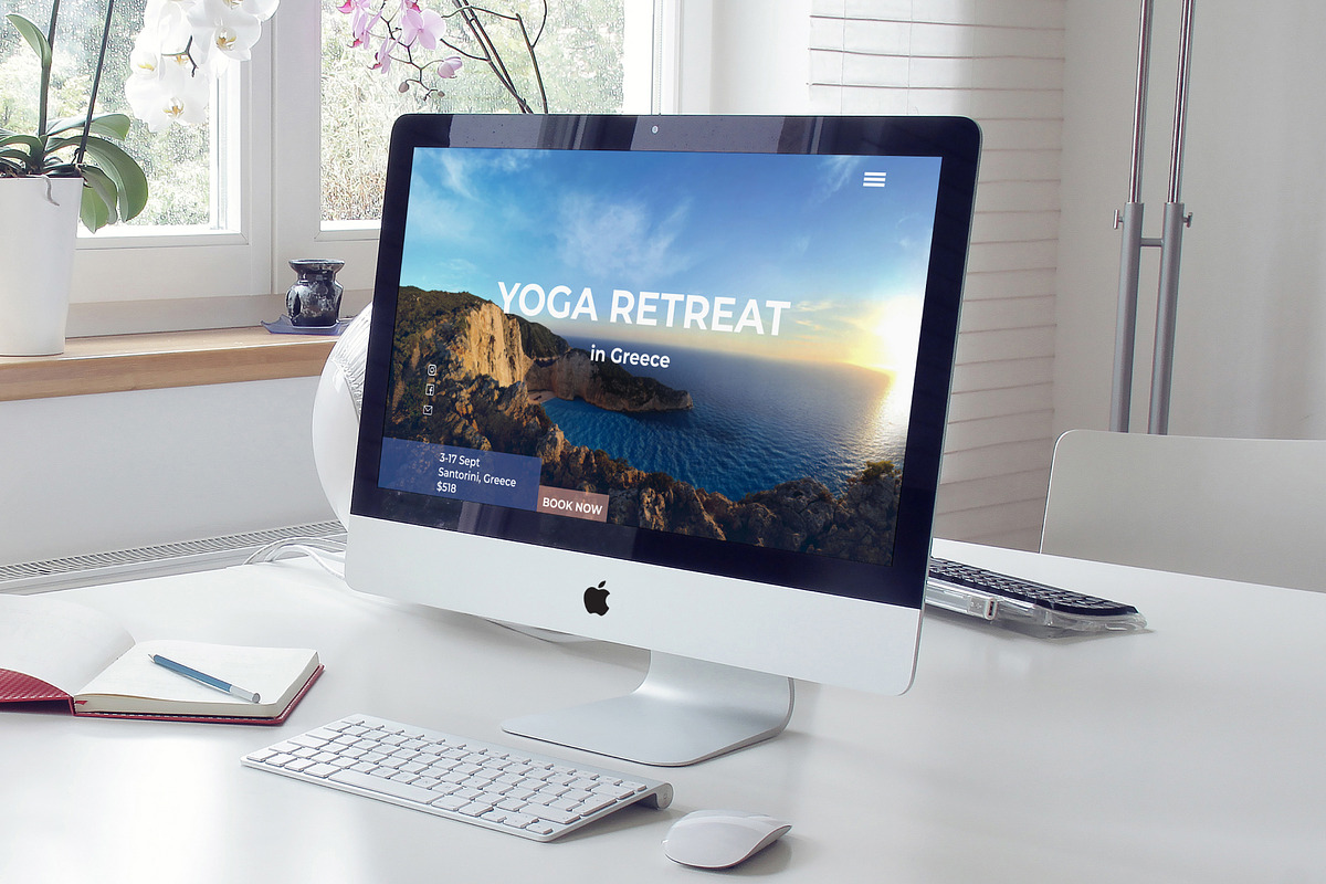 Yoga Retreat - Landing Page Template, a Landing Page Template by helgascandinavus (Photo 2 of 7)