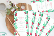 Rosehip Berry Watercolor Wedding Set, an Invitation Template by Love Design (Thumbnail 5 of 12)