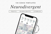Neurodivergent Canva Templates, a Social Media Template by Talipic Designs (Thumbnail 1 of 8)