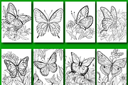 Butterfly Coloring Pages for Kids 2, an Animal Illustration by Design Zone (Thumbnail 5 of 7)