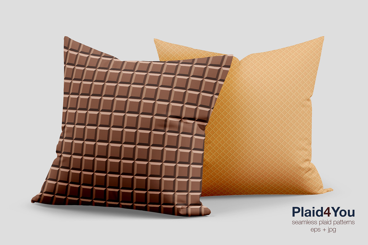 Chocolate & Waffles Sweet Patterns, a Texture Graphic by Plaid4You (Photo 5 of 8)