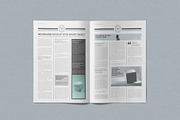 Tabloid Size Newspaper Mockup, a Product Mockup by PixelVoyager (Thumbnail 5 of 7)