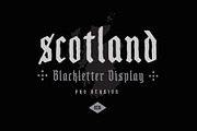 Scotland - Blackletter Display, a Blackletter Font by OPENCITYDESIGNCO (Thumbnail 1 of 5)