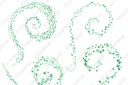 Kelly Green Watercolor Star Clipart, an Object Illustration by ClipartBrat Graphics (Thumbnail 5 of 5)