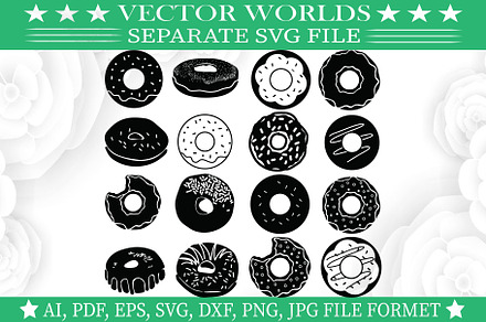 Donut Svg, Food, Donuts Svg, an Object Graphic by VectorWorlds