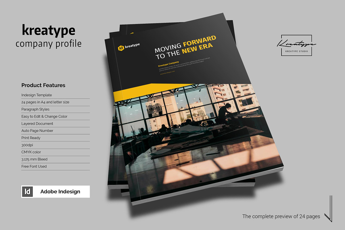 Kreatype Company Profile, a Brochure Template by Kreatype Studio (Photo 2 of 14)