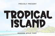 Tropical Island | Script Font, a Script Font by Scratchones (Thumbnail 1 of 8)
