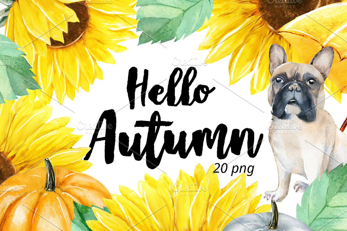 Watercolor Sunflower, an Illustration by Creative Shop (Photo 1 of 4)