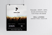 Noise Club Party Flyer, a Flyer Template by Manudesign (Thumbnail 2 of 2)