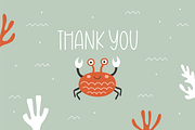 Marine World – cute sea animals, an Animal Illustration by ValeriiaFeeva (Thumbnail 12 of 12)