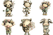 Whimsical Spring Animals Clipart, an Illustration by Designking (Thumbnail 3 of 5)