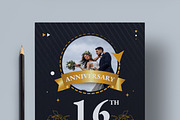 Wedding Anniversary Invitation Flyer, a Flyer Template by MightyDesign (Thumbnail 4 of 8)