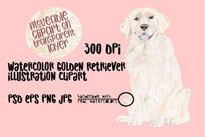 Golden Retriever Dog Clipart