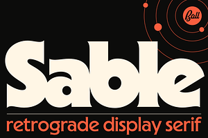 Sable Complete Family, a Serif Font by Jonathan Ball