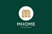 Letter M Home House Logo Design, a Branding & Logo Template by Buqancreative (Thumbnail 1 of 2)