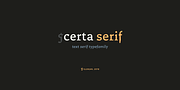 Certa Serif, a Serif Font by Glen Jan (Thumbnail 1 of 12)