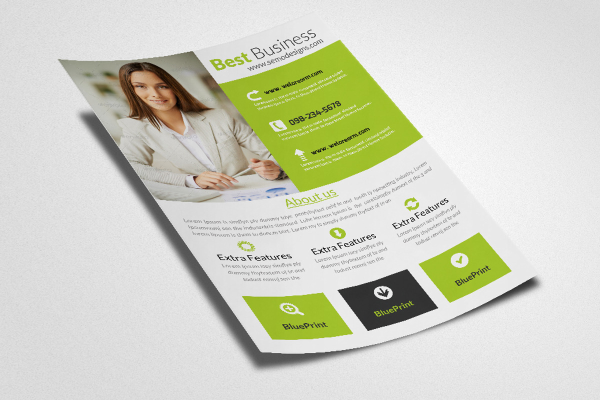 Creative Business Flyer Template, a Flyer Template by Psd Templates (Photo 3 of 3)
