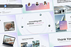 Artificial Intelligence Company Key, a Presentation Template by Antstheme